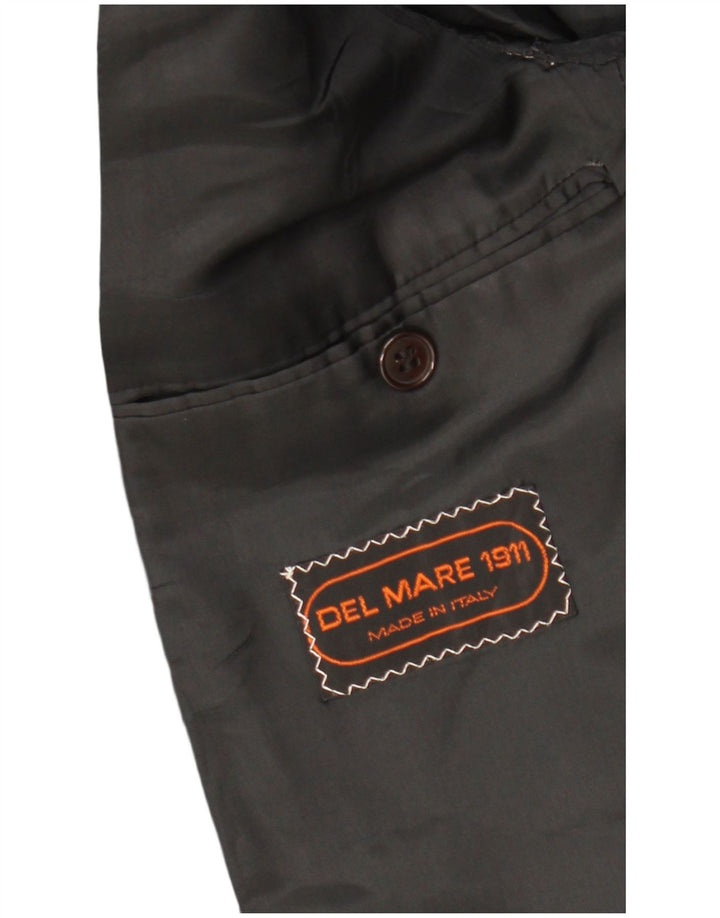 DEL MARE 1911 Męska marynarka zapinana na 1 guzik UK 38 Średnia czarna