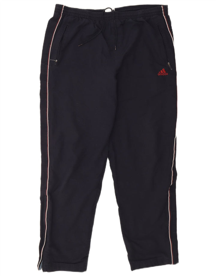 Męskie spodnie dresowe Adidas XL granatowe, poliestrowe