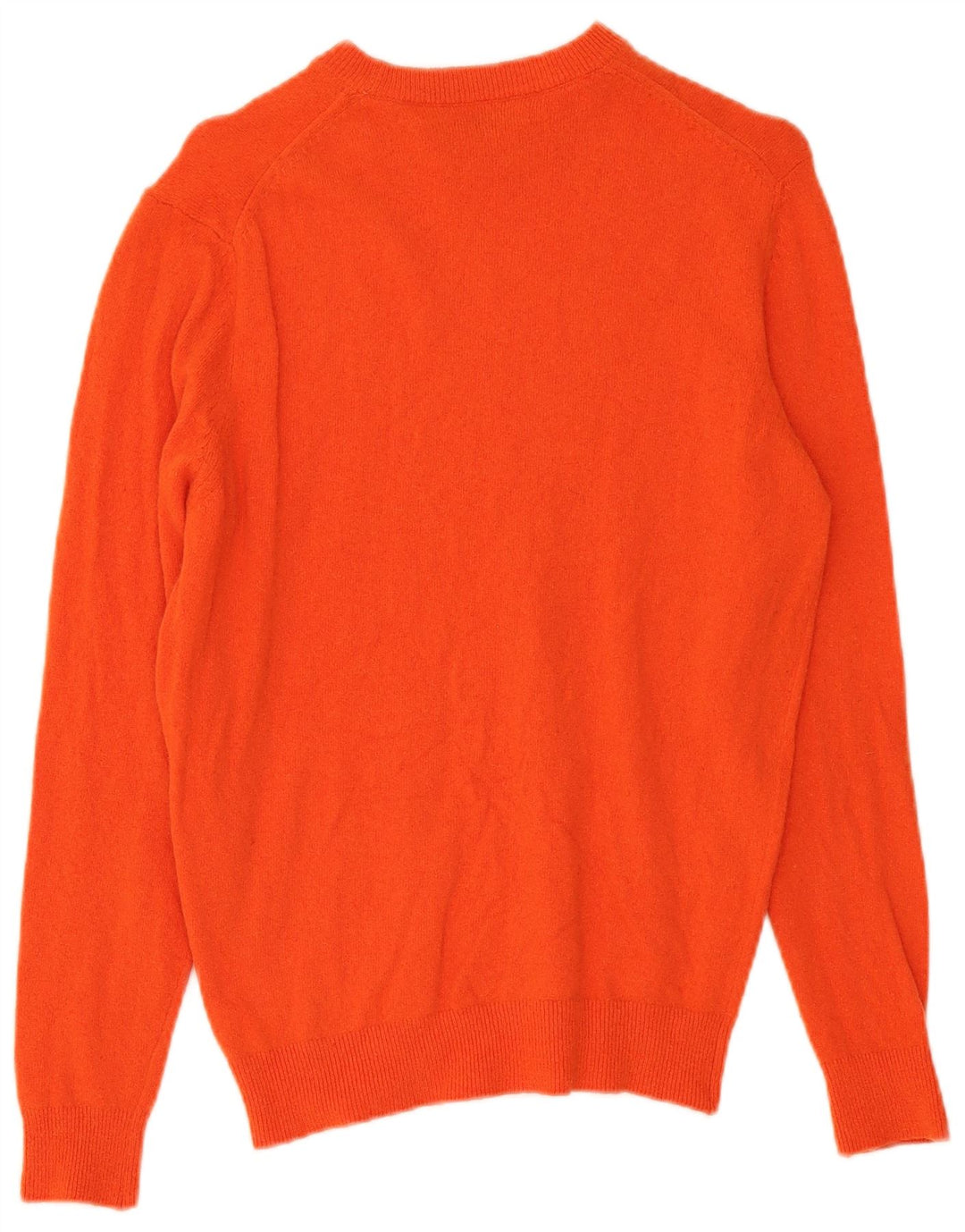 Męski sweter Zara z okrągłym dekoltem, mały pomarańczowy