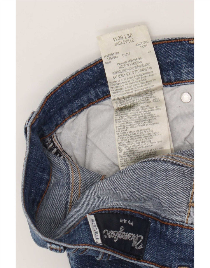 Wrangler Męskie dżinsy Bootcut Jacksville W36 L30 Niebieskie bawełniane