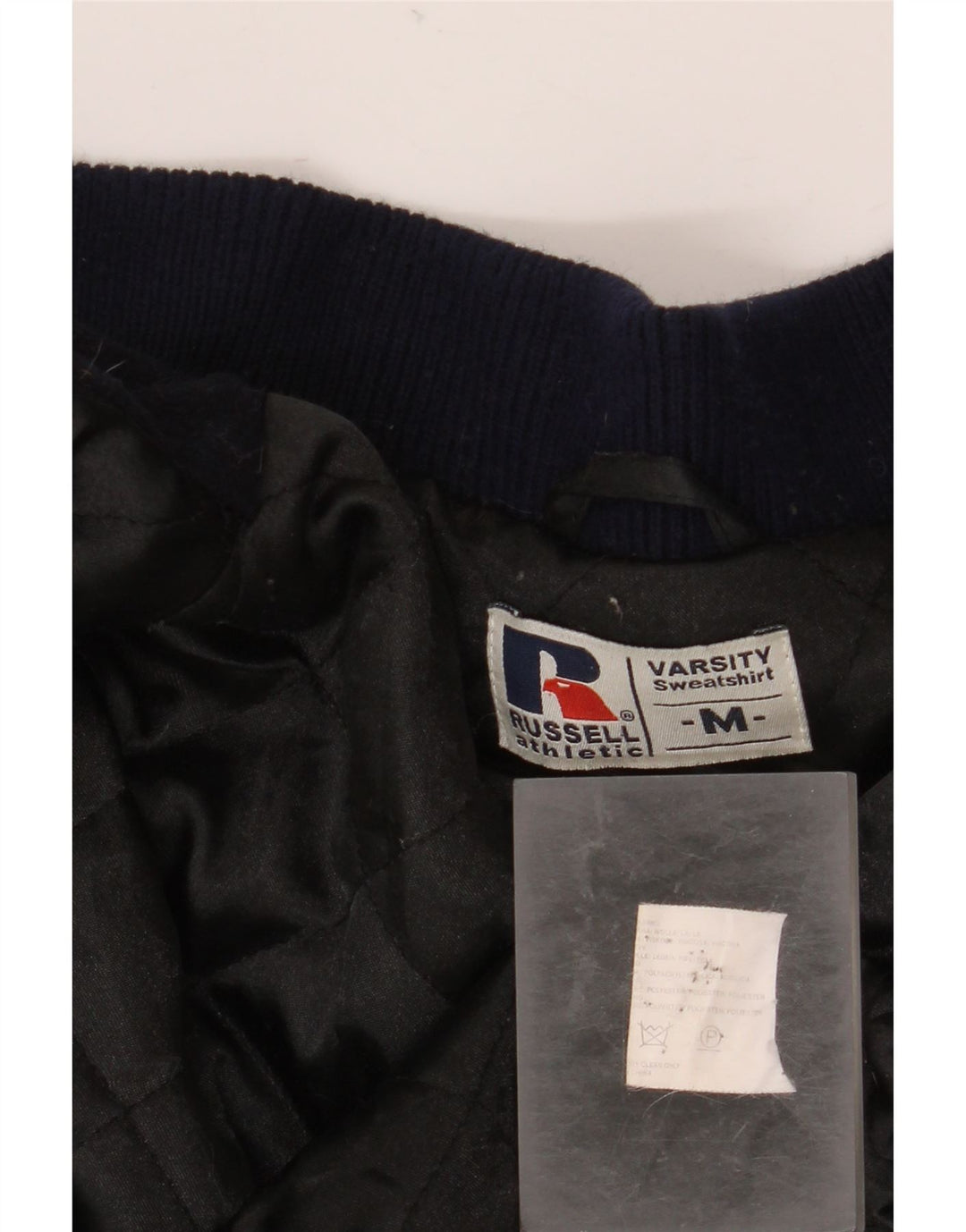 Męska kurtka Russell Athletic Varsity UK 38 Medium Navy Blue College