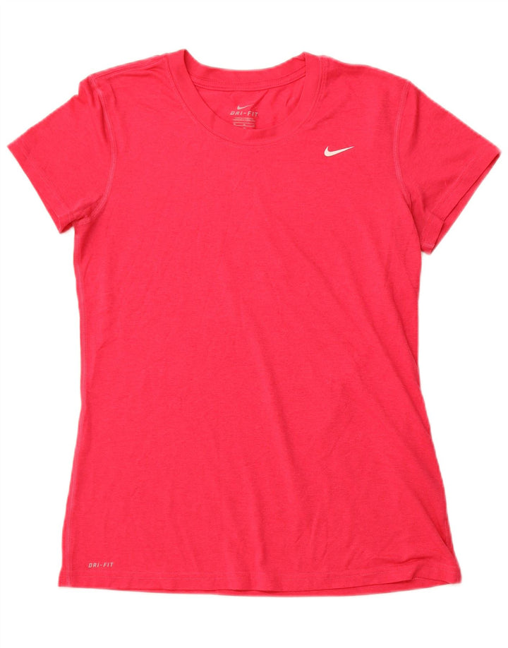 Damski T-shirt NIKE Dri Fit UK 12, średni różowy poliester
