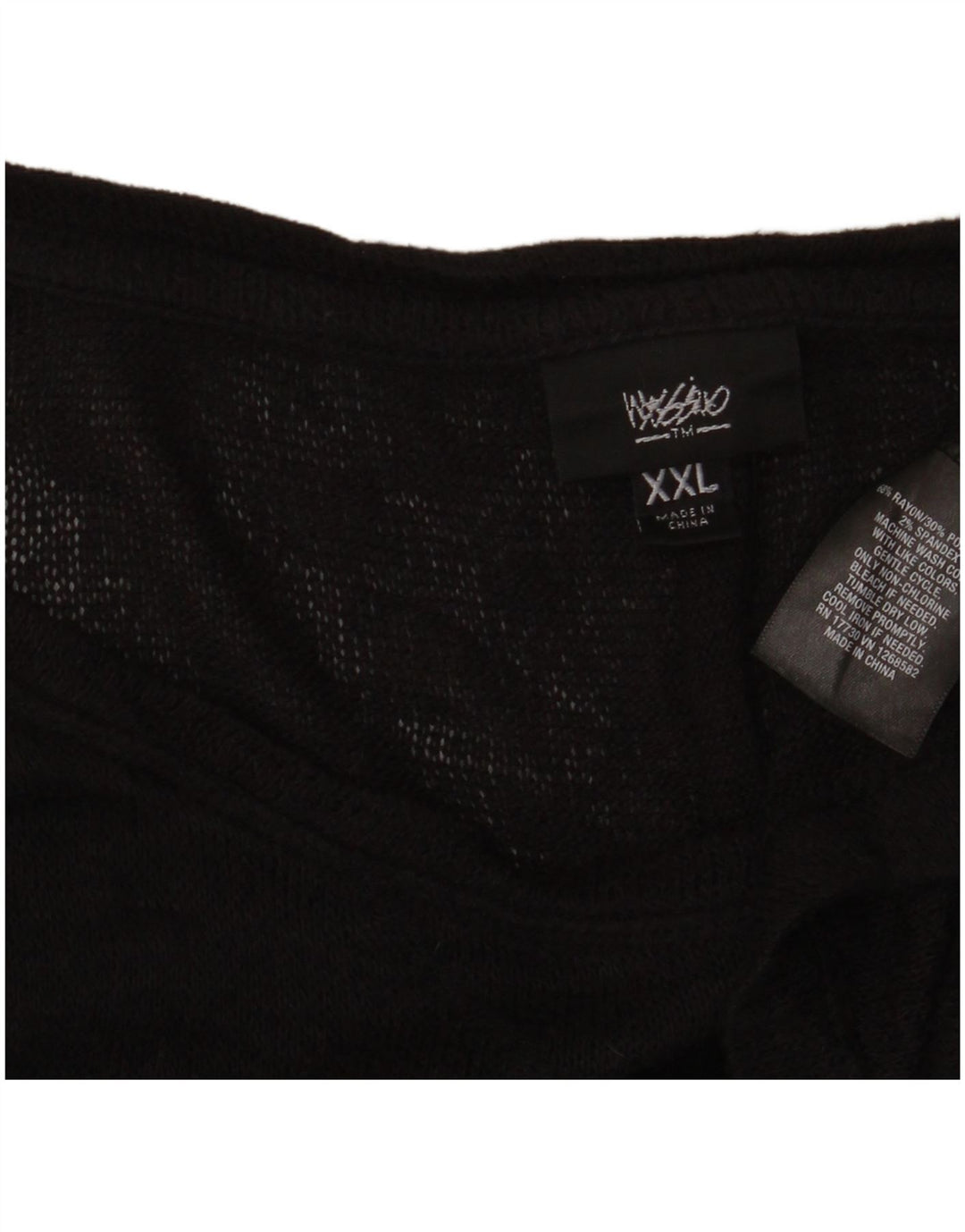 Damska prześwitująca asymetryczna tunika Massimo Dutti UK 20 2XL w kolorze czarnym ze sztucznego jedwabiu