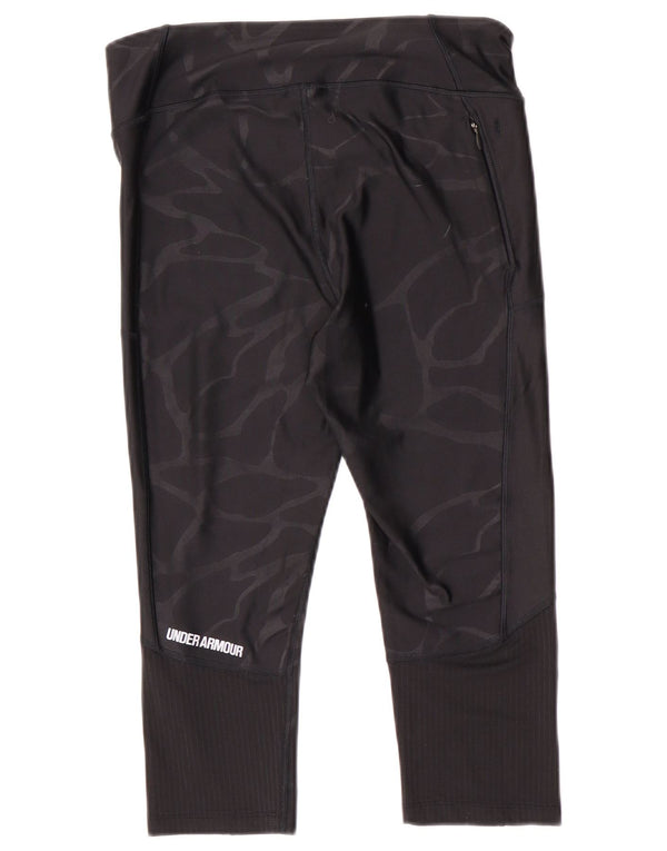 Damskie legginsy Capri Under Armour UK 14, średni czarny kamuflaż