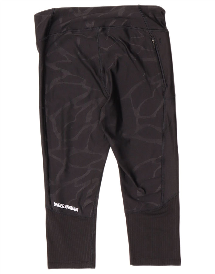 Damskie legginsy Capri Under Armour UK 14, średni czarny kamuflaż
