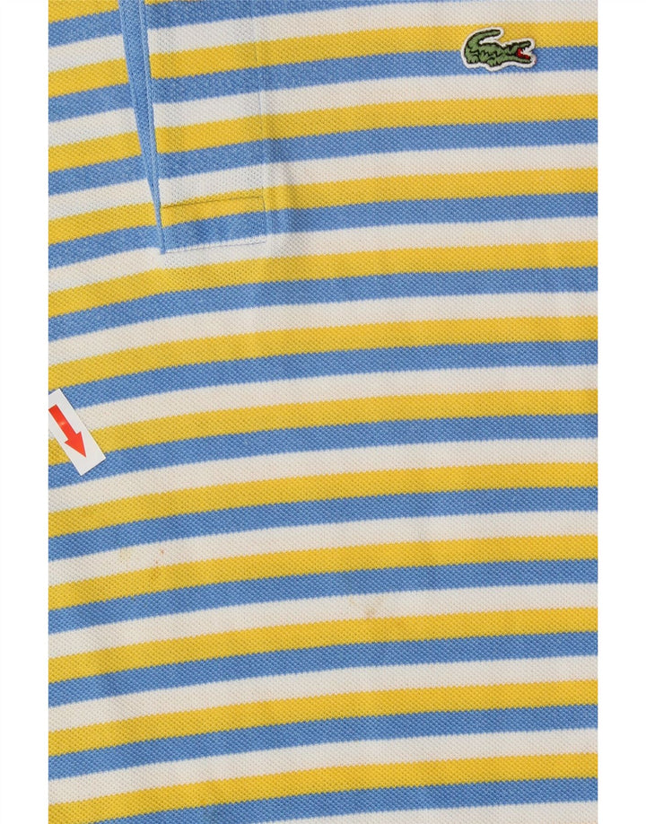 Męska koszulka polo Lacoste, rozmiar 6, XL, wielokolorowa, bawełniana w paski