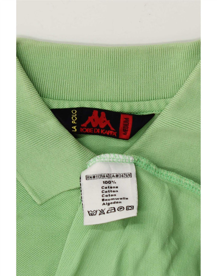 Męska koszulka polo Kappa, średnia, zielona bawełna