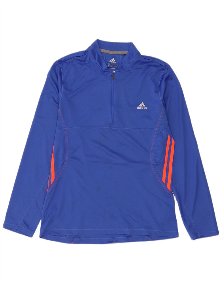 Damski dres ADIDAS Climalite z pulowerem, UK 16/18, duży niebieski