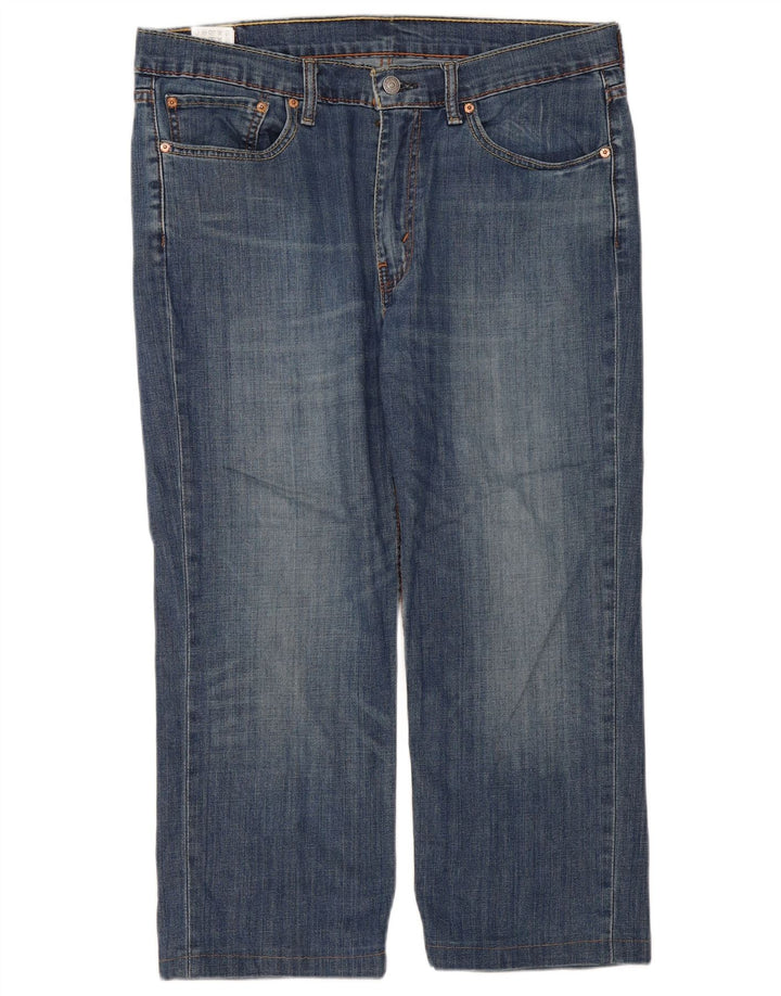 Damskie jeansy Capri Levi's W36 L23 Niebieskie bawełniane