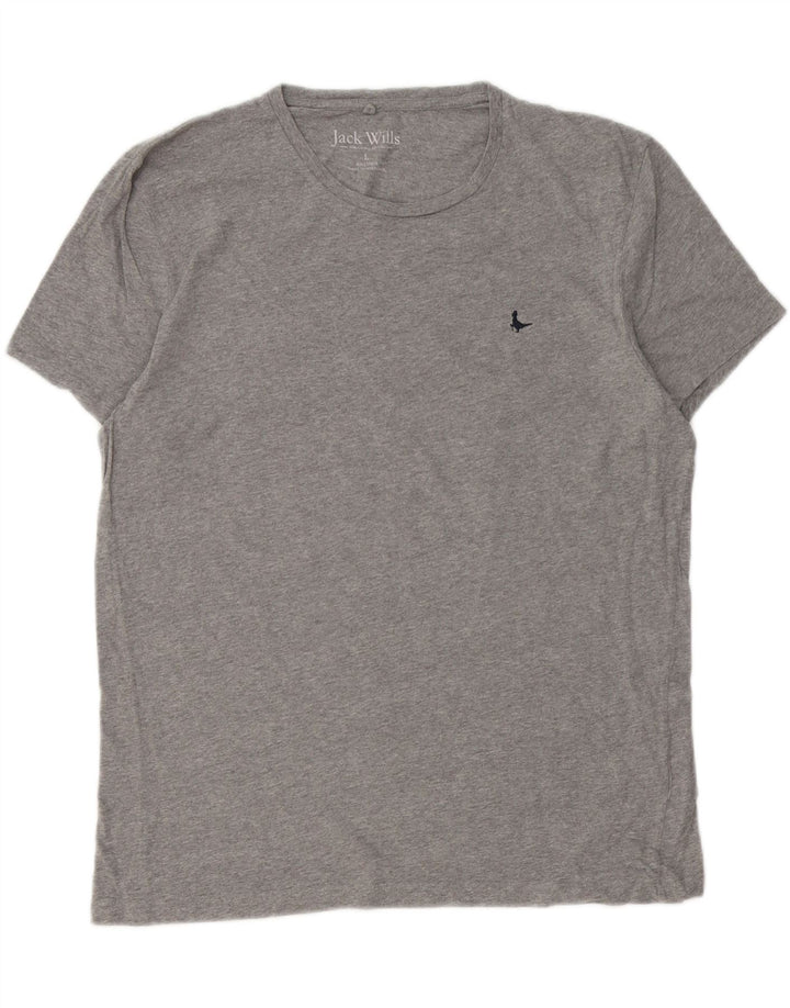 T-shirt męski Jack Wills, duży, szary, bawełniany