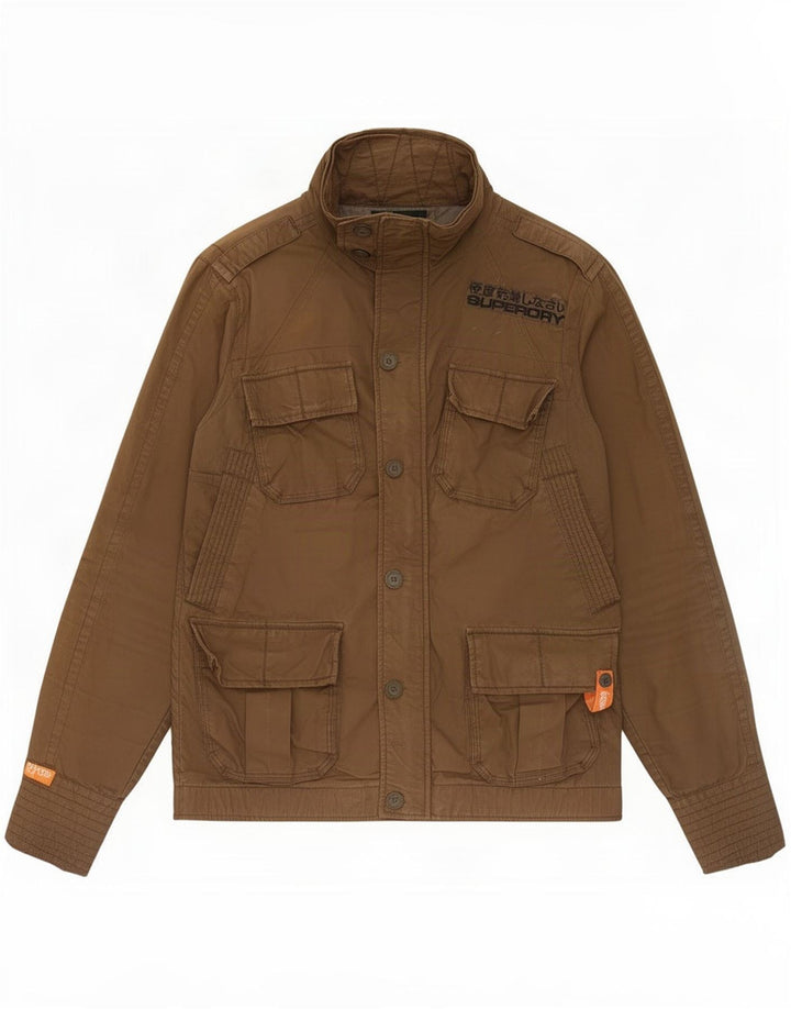 Męska kurtka wojskowa Superdry UK 38, średnia bawełna khaki