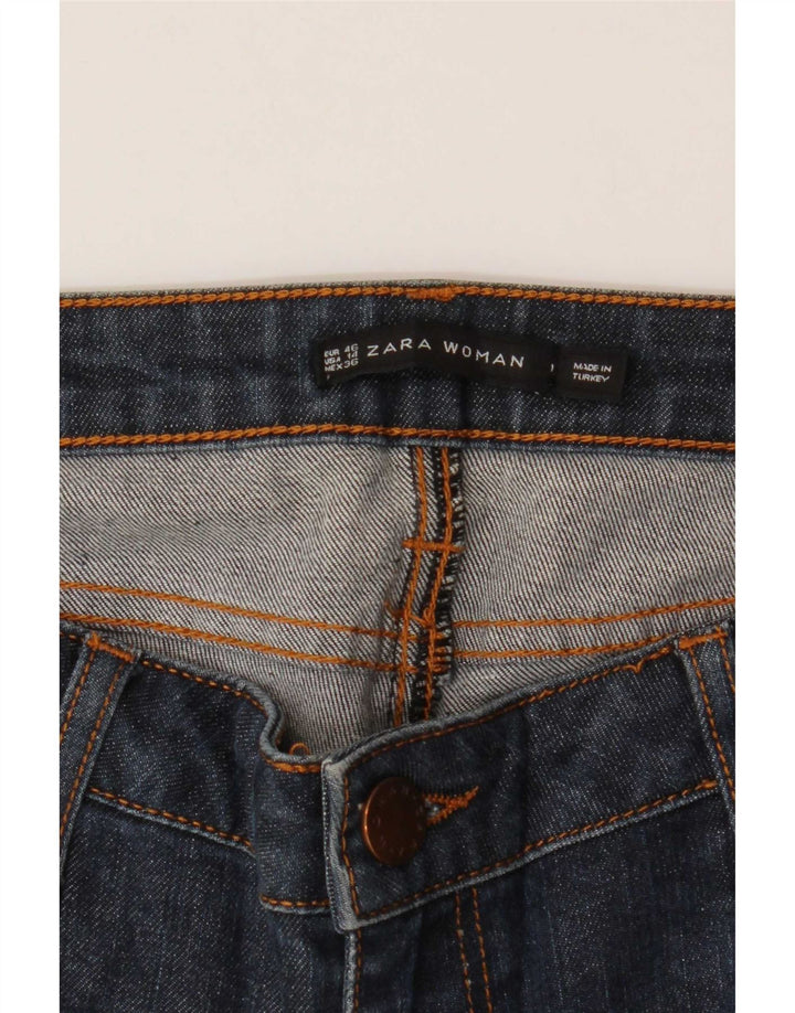 Dżinsy damskie Zara EU 46 2XL W36 L28 Granatowe