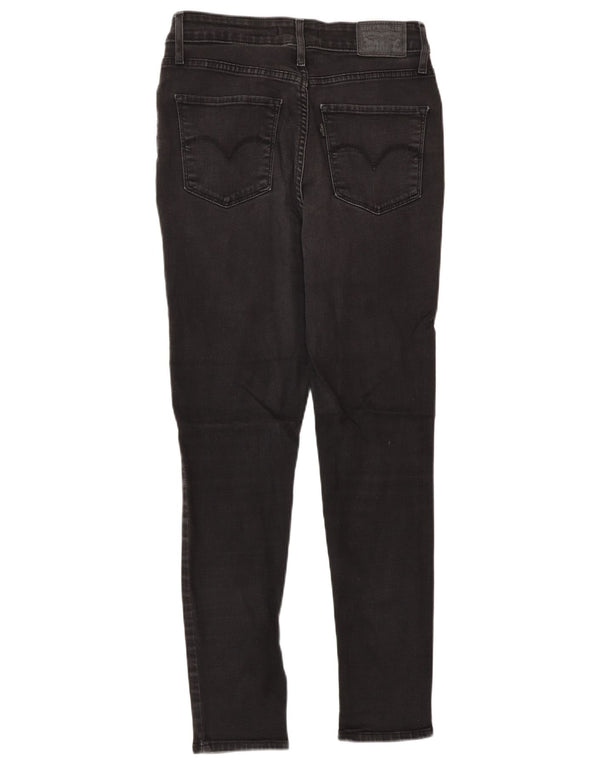 Damskie jeansy Levi's 721 z wysokim stanem W28 L28 Czarna bawełna