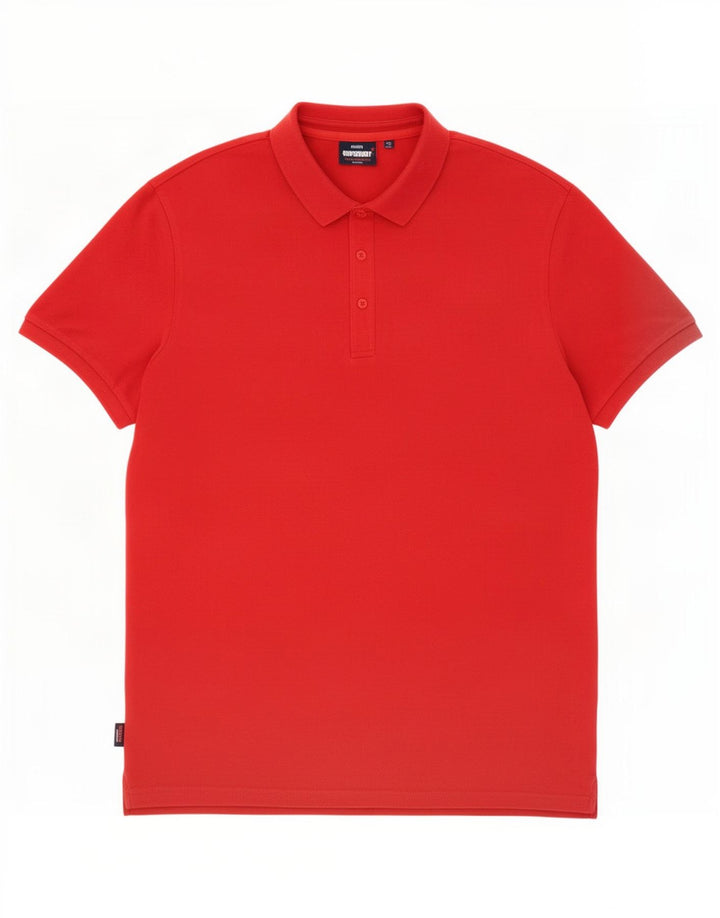 Męska koszulka polo Superdry 3XL, czerwona, bawełniana