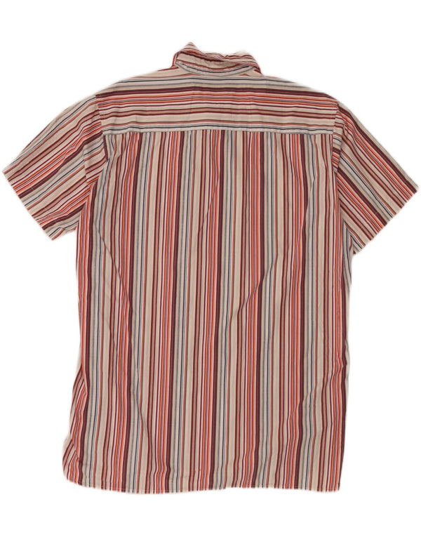 Męska koszula z krótkim rękawem TOM TAILOR 2XL, bawełniana w kolorowe paski