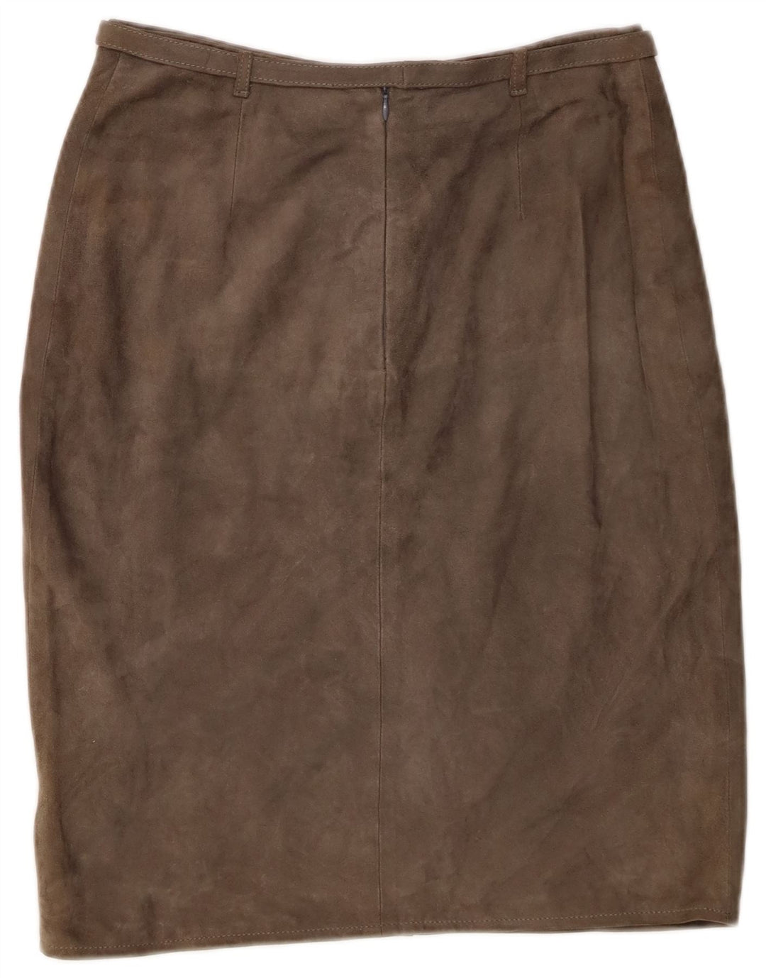 Damska zamszowa spódnica w stylu vintage IT 44 Medium W26 Skóra khaki