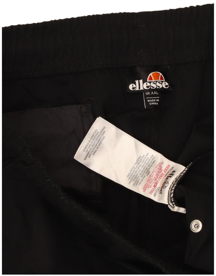 Męskie spodnie dresowe Cargo ELLESSE Joggery 2XL Czarny poliester