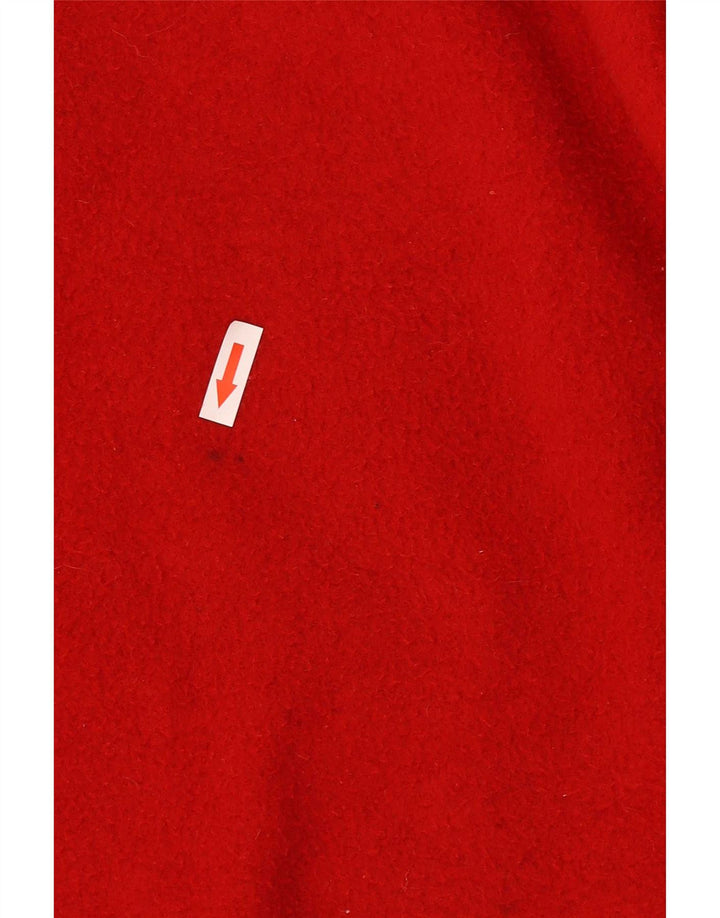 Damski sweter polarowy Endurance z guzikami pod szyją, UK 10, mały, czerwony, geometryczny