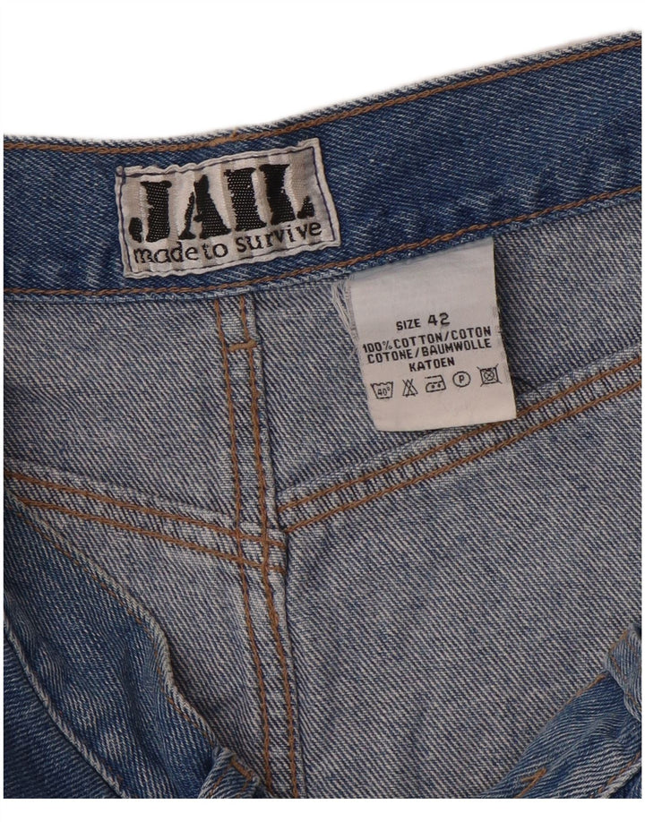 Damska spódnica jeansowa VINTAGE IT 42 Medium W30 Niebieska bawełna