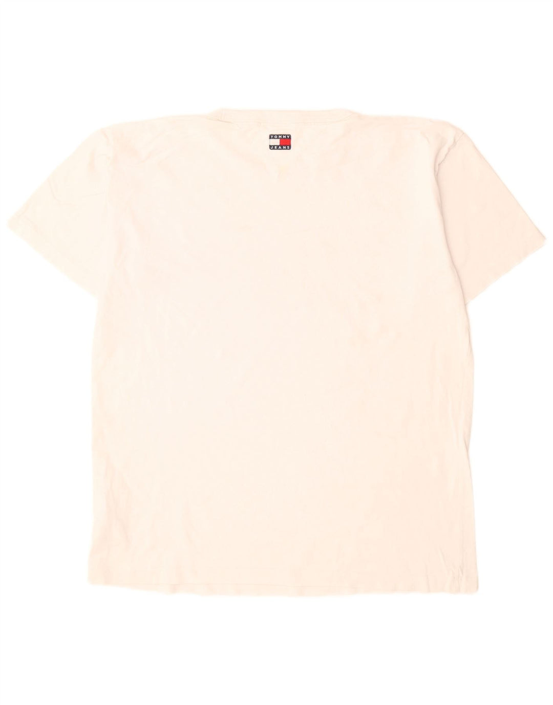 Męska koszulka z grafiką Tommy Hilfiger, średnia, biała bawełna