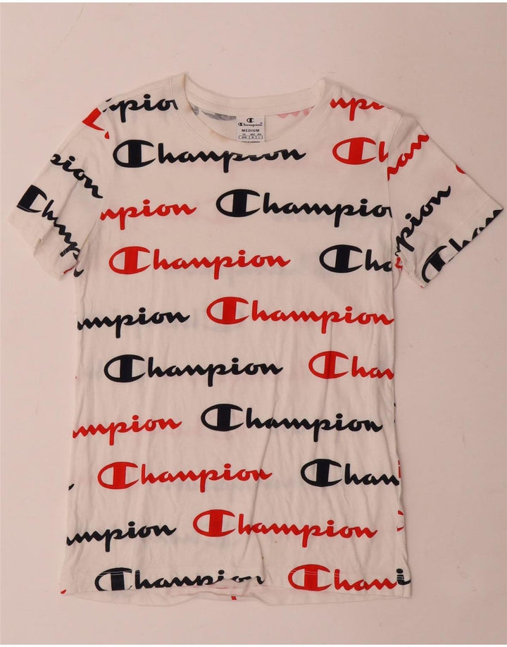 Damska koszulka graficzna Champion Top UK 12 Medium White