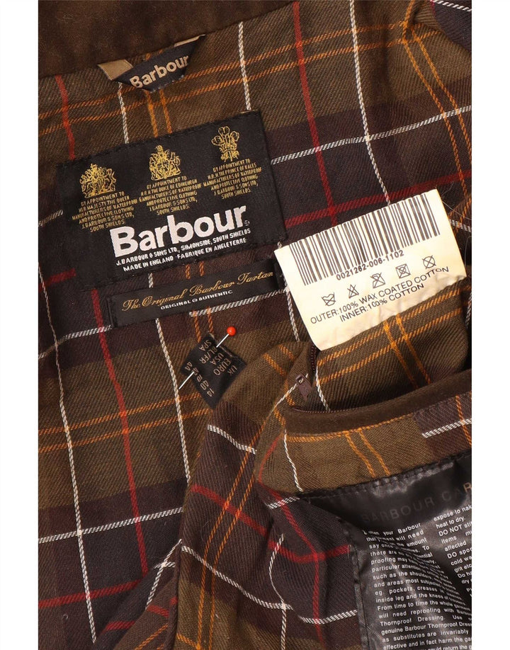 Kurtka damska Barbour z woskowanej bawełny UK 14, duża brązowa