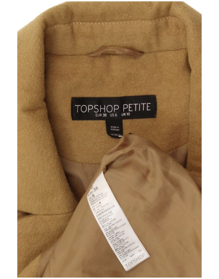 Topshop damski płaszcz oversize UK 10, mały, żółty poliester