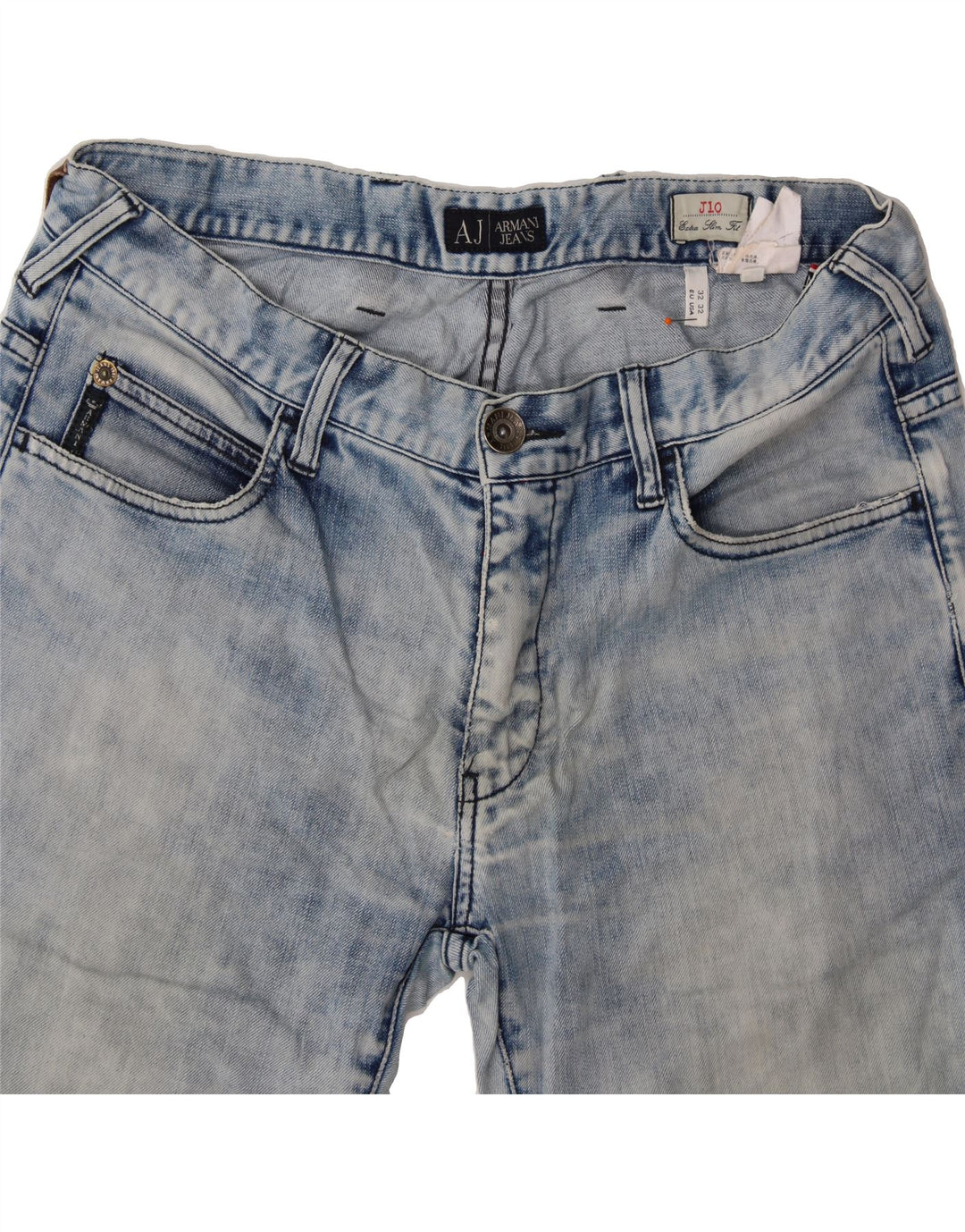 ARMANI Womens Cropped Jeans W32 L25  Blue Cotton Vintage Armani and Second-Hand Armani from Messina Hembry 