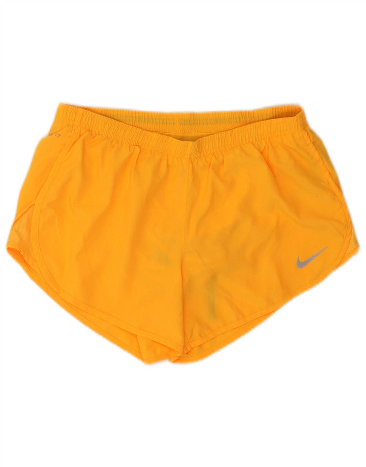 Damskie spodenki sportowe Nike Dri Fit UK 14, średni pomarańczowy poliester