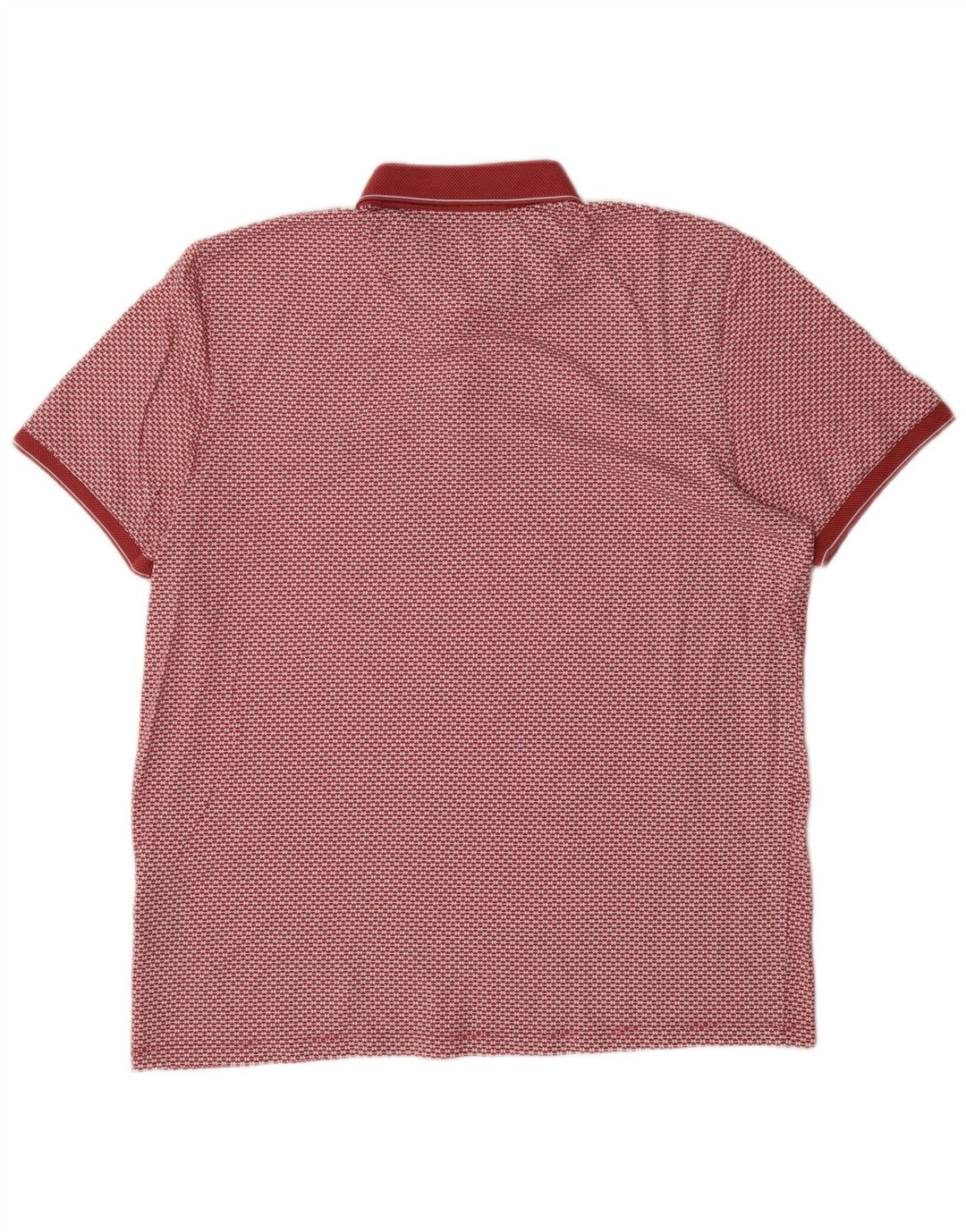 Męska koszulka polo Ted Baker w abstrakcyjny wzór, rozmiar 6 2XL, czerwona, bawełniana