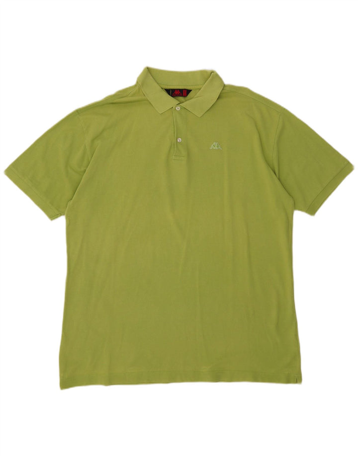 Męska koszulka polo Kappa 2XL, zielona bawełna