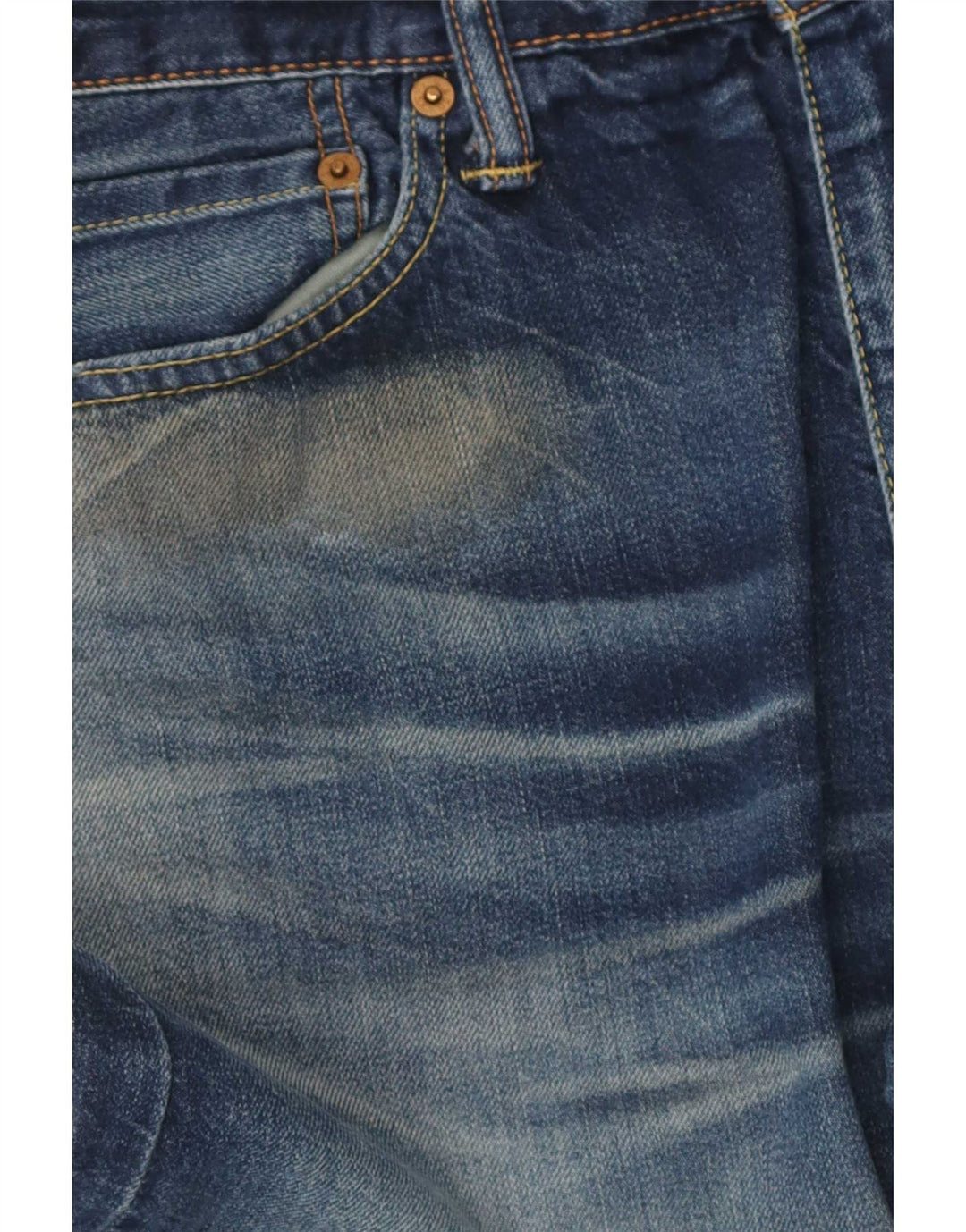 Męskie jeansy Levi's 504 Straight W31 L34 Niebieskie bawełniane