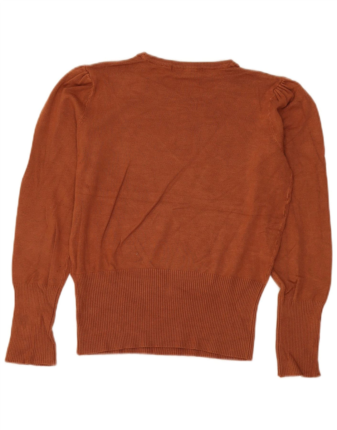 Marks & Spencer Damski sweter z okrągłym dekoltem, UK 8, mały, brązowy