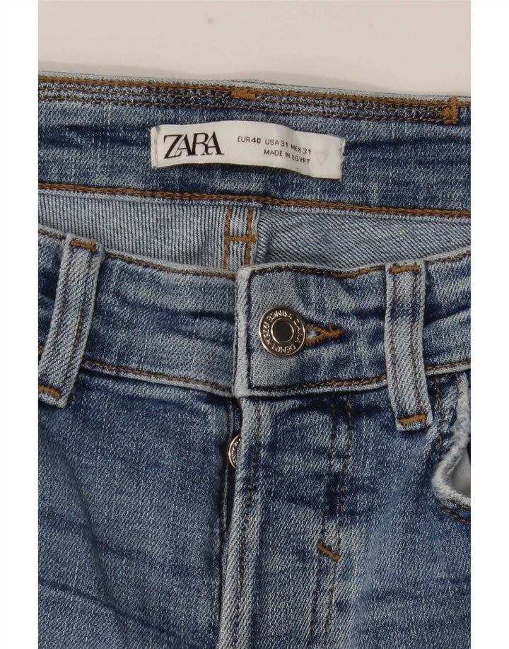 Męskie dżinsy rurki Zara w trudnej sytuacji EU 40 Medium W31 L29 Niebieskie