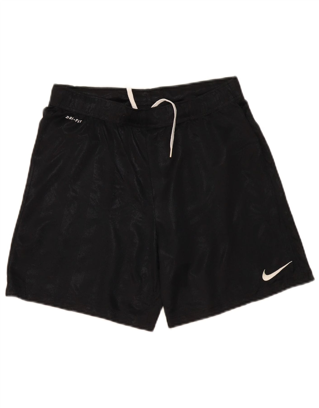 Chłopięce spodenki sportowe Nike Dri Fit 12-13 lat, duże, czarne, poliestrowe paski