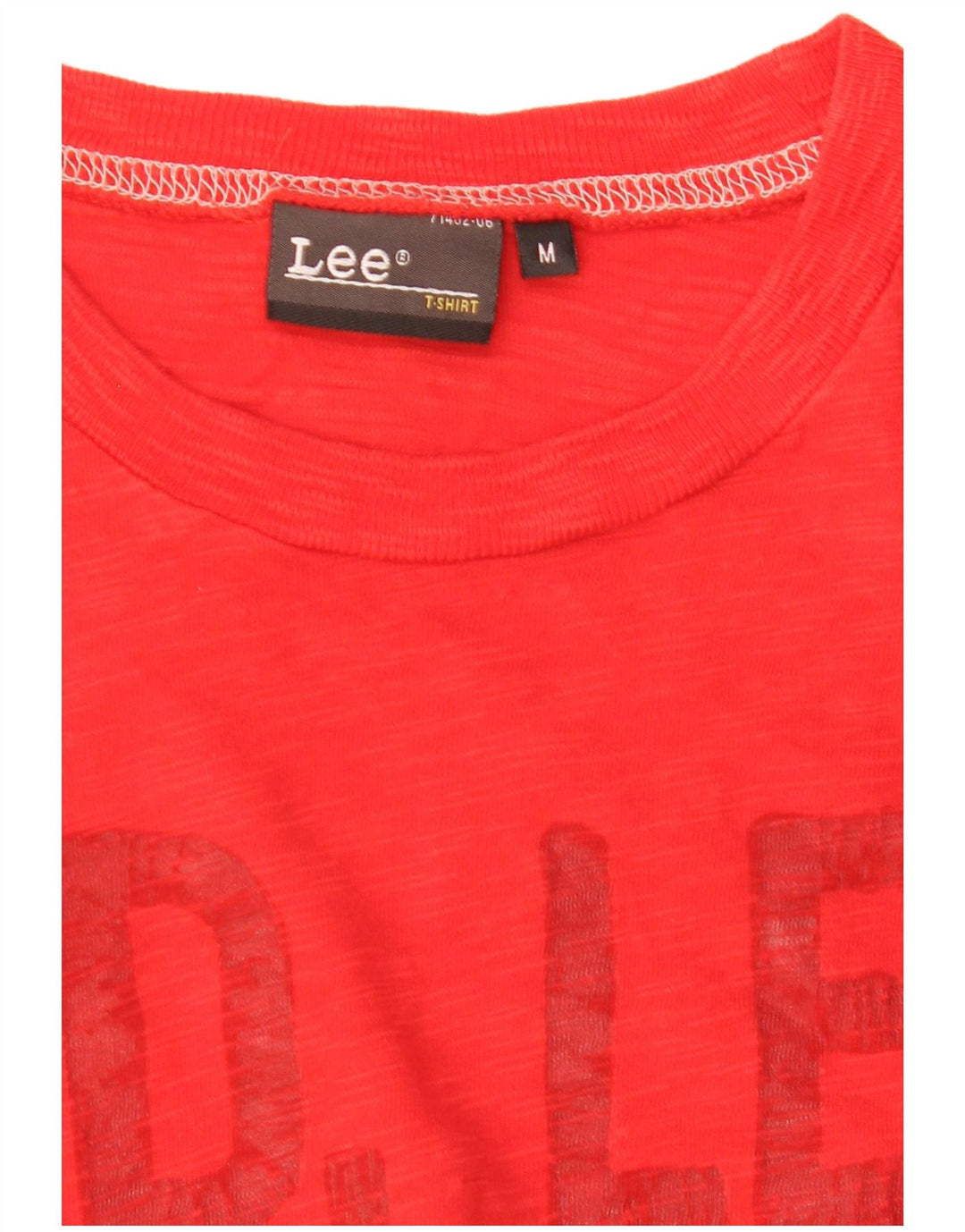 Męski T-shirt z grafiką LEE, średni czerwony