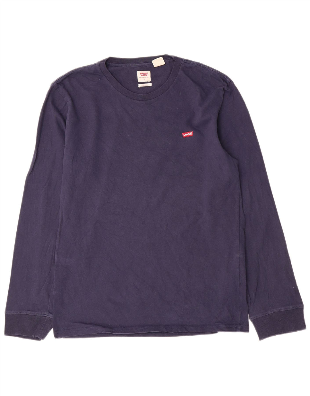 Męski top Levi's o standardowym kroju, z długim rękawem, mały, granatowy, bawełniany