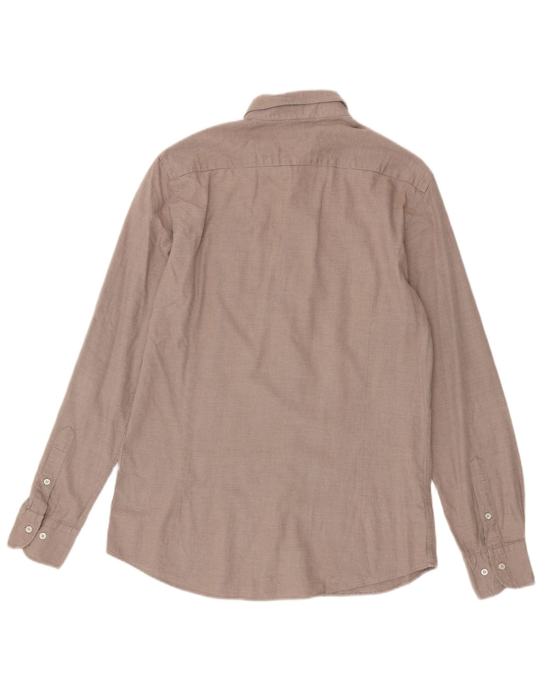 Koszula męska Massimo Dutti, bawełniana w średnie brązowe prążki