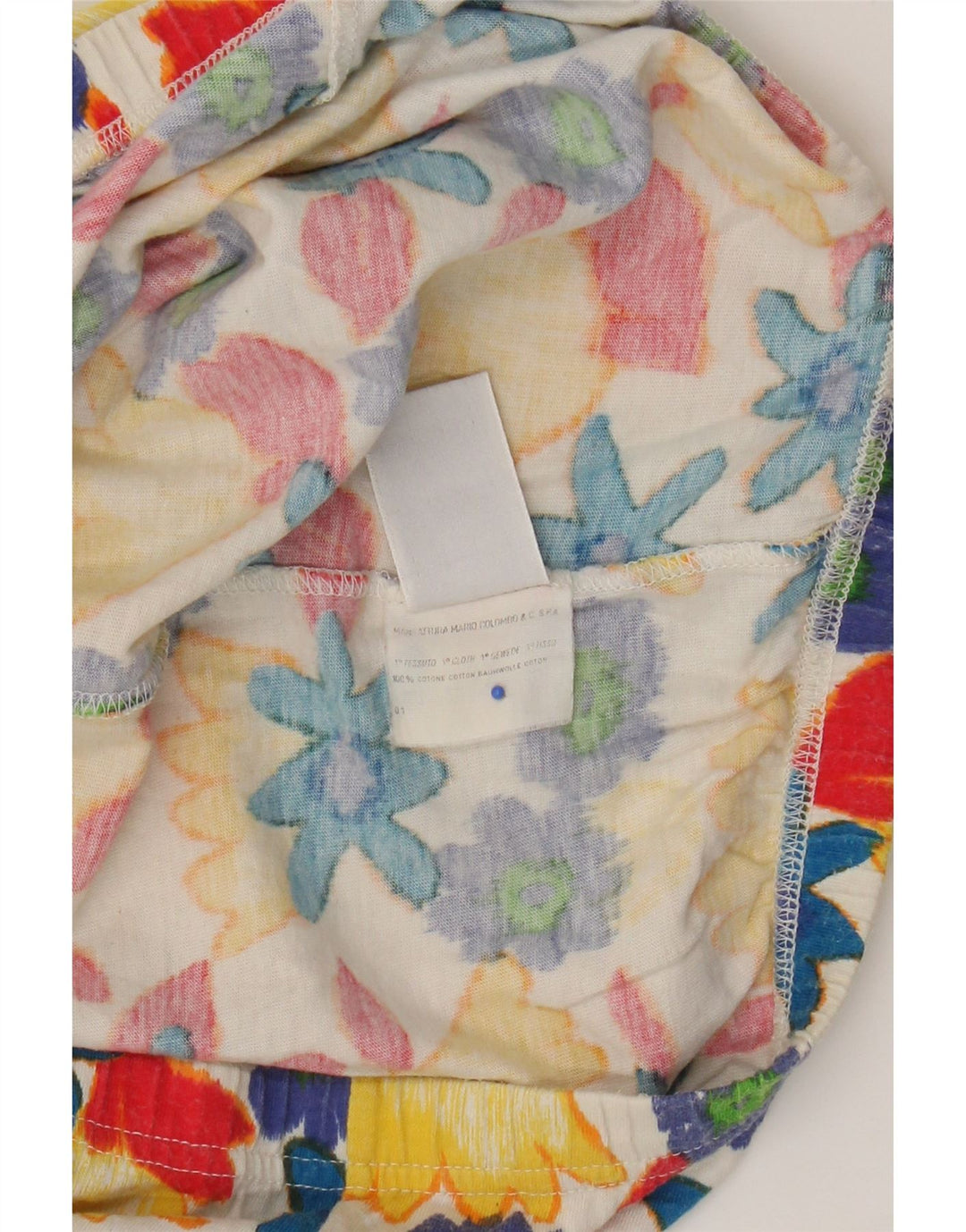 Damskie spodnie Colmar, duże, W34, wielobarwna, bawełniana w kwiaty