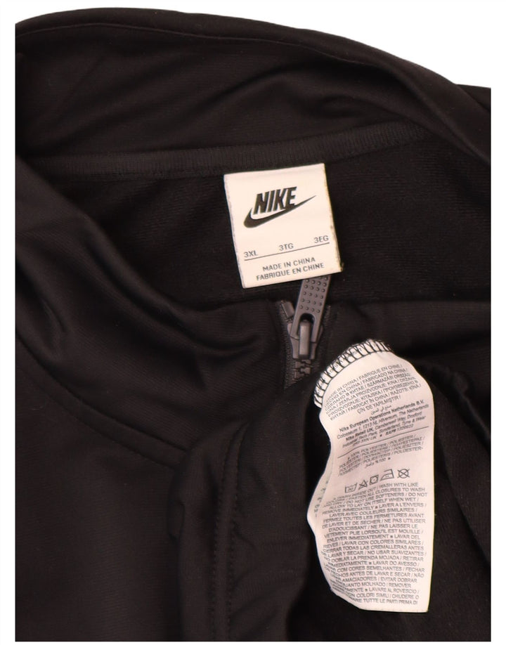 Męski sweter z zamkiem błyskawicznym Nike, 3XL, czarny poliester