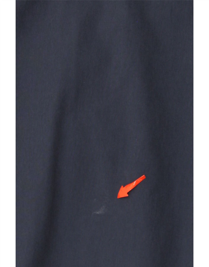 Męska bluza dresowa z kapturem i grafiką NIKE, duża, granatowa, z blokami kolorów