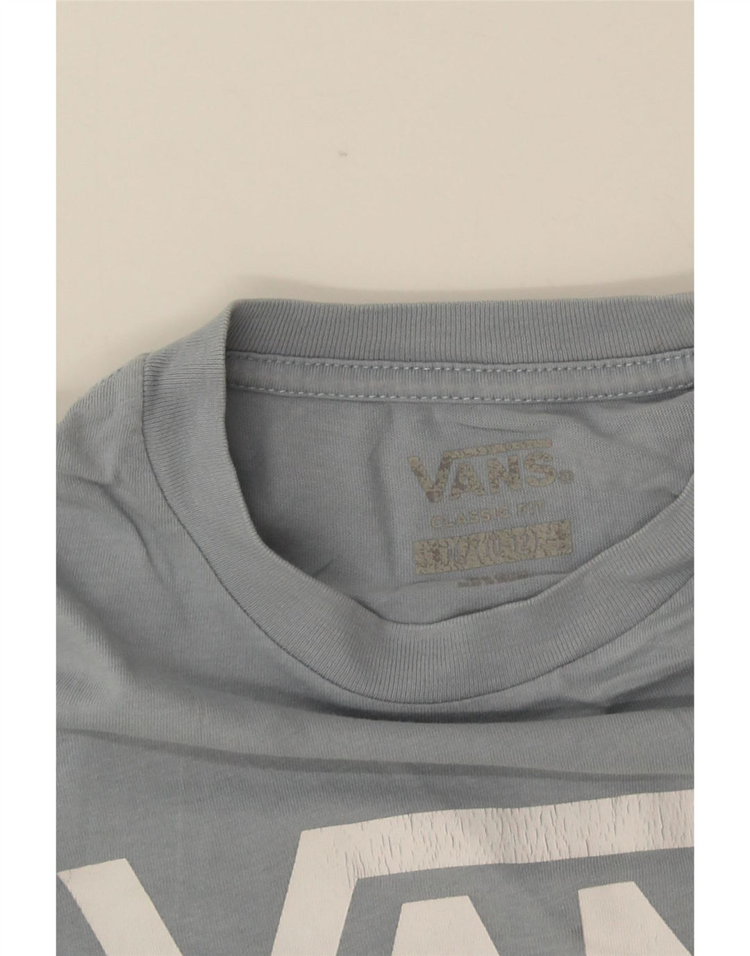 Chłopięcy T-shirt VANS o klasycznym kroju z grafiką, 10-11 lat, średni niebieski