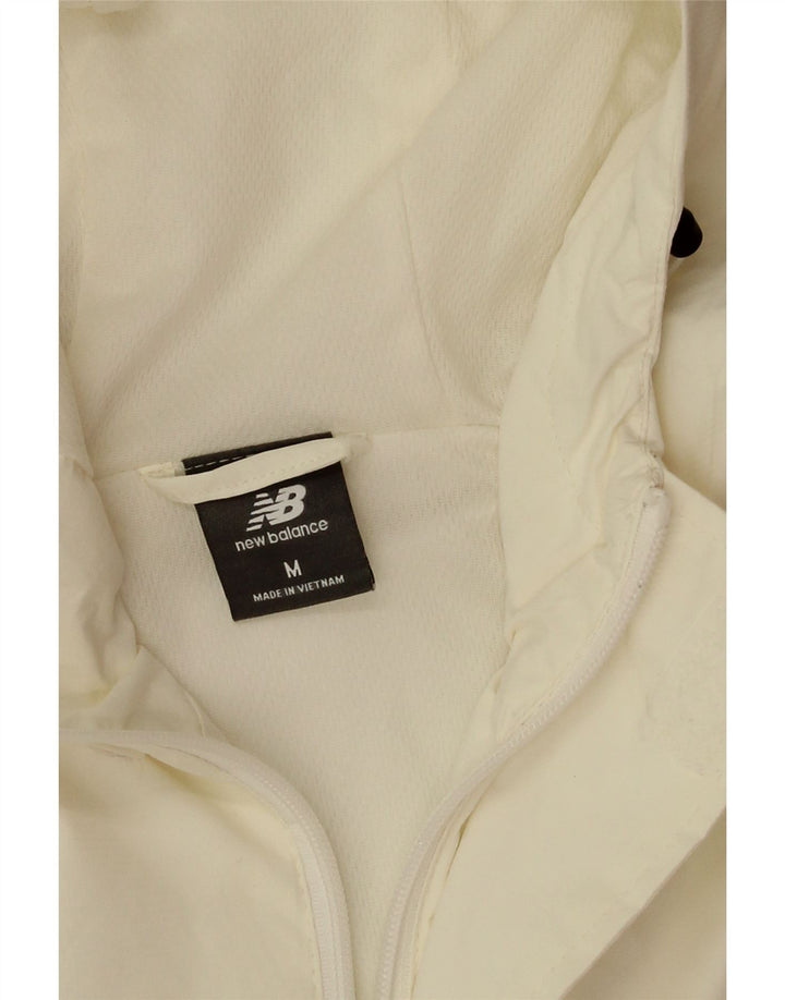 Damska kurtka wiatrówka New Balance Oversize UK 14, średnia biel
