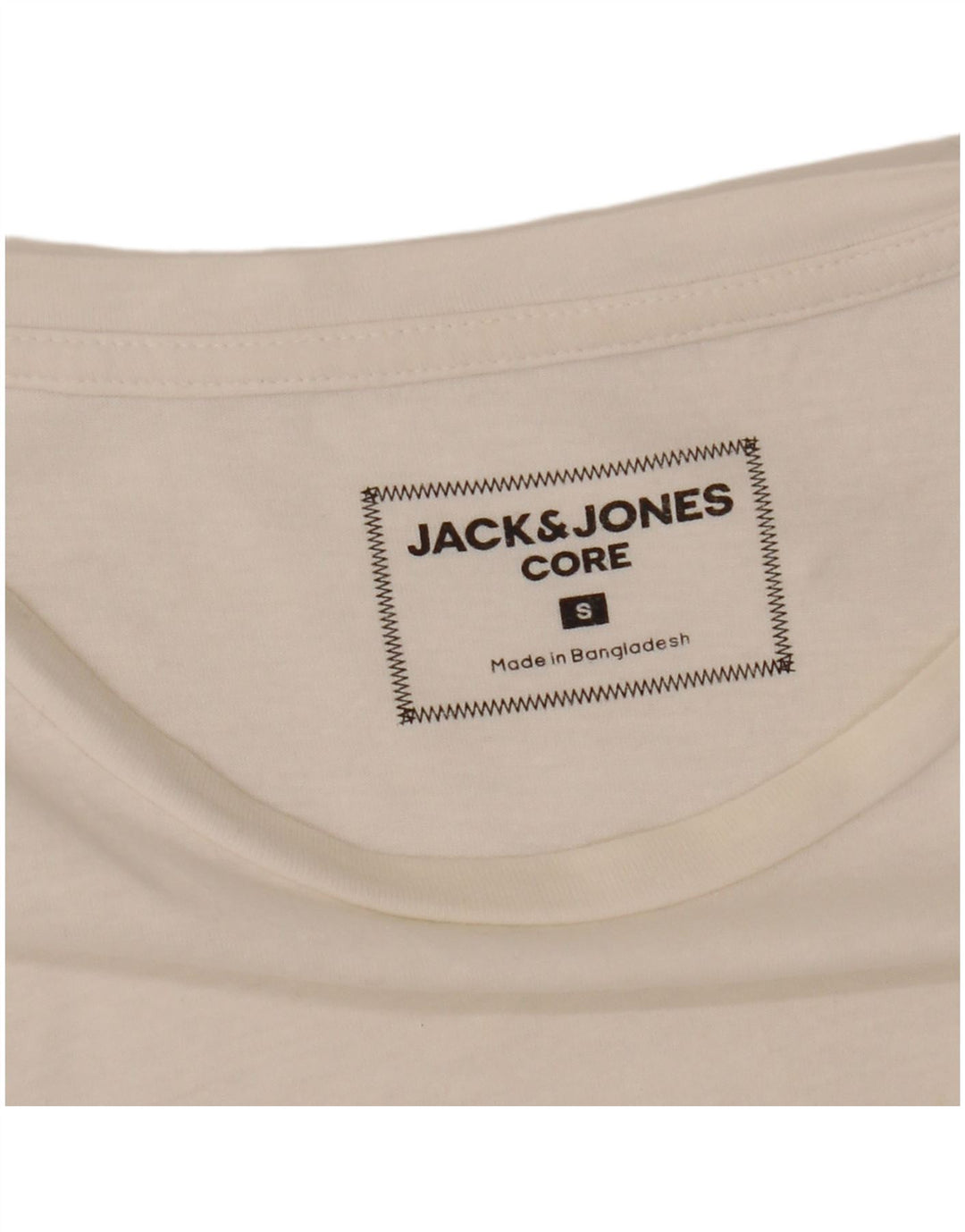 Męski T-shirt z grafiką JACK & JONES, mały, biały