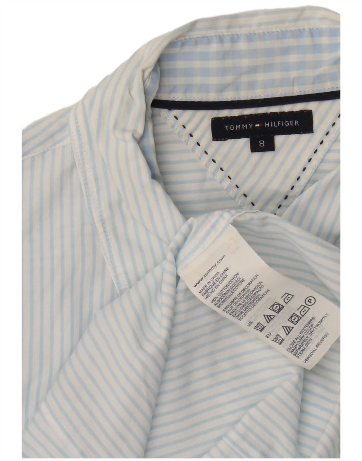 Koszula damska Tommy Hilfiger US 8, bawełniana w średnie niebieskie prążki