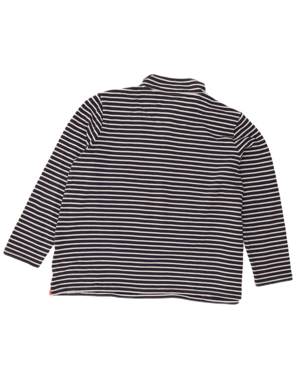 Damska bluza z zamkiem Joules UK 18 XL, bawełniana w granatowe paski