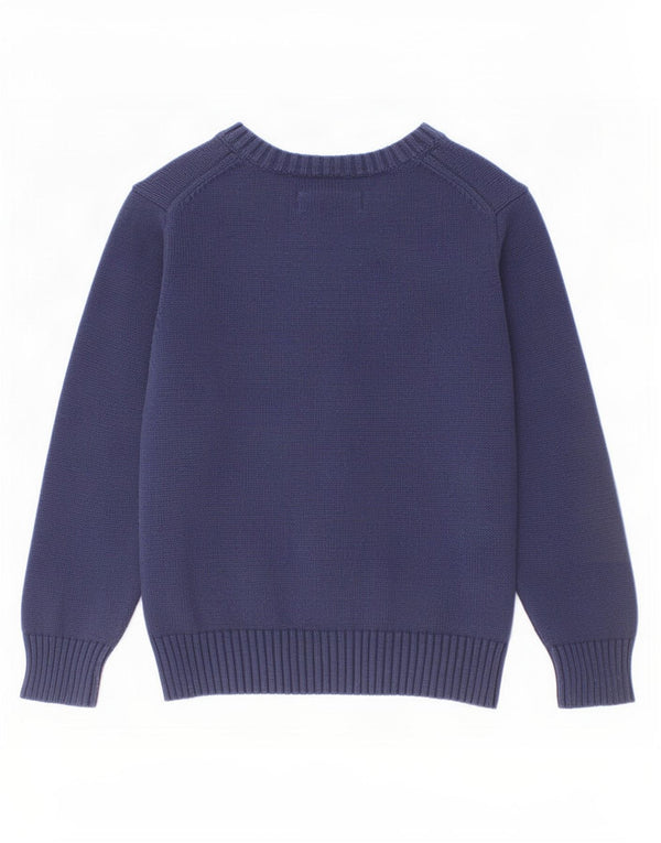 Sweter chłopięcy Polo Ralph Lauren z dekoltem w kształcie litery V, 18-24 miesięcy, granatowy