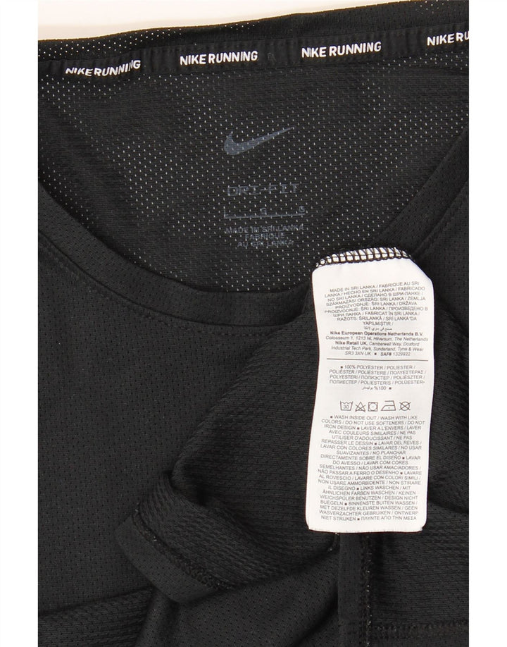 Męska koszulka do biegania Nike Dri Fit, duża, czarna, poliestrowa