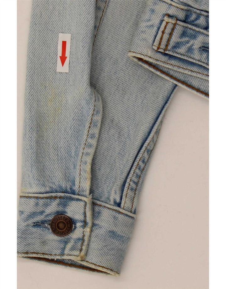 Damska kurtka dżinsowa Levi's Crop UK 10 Small, niebieska bawełna