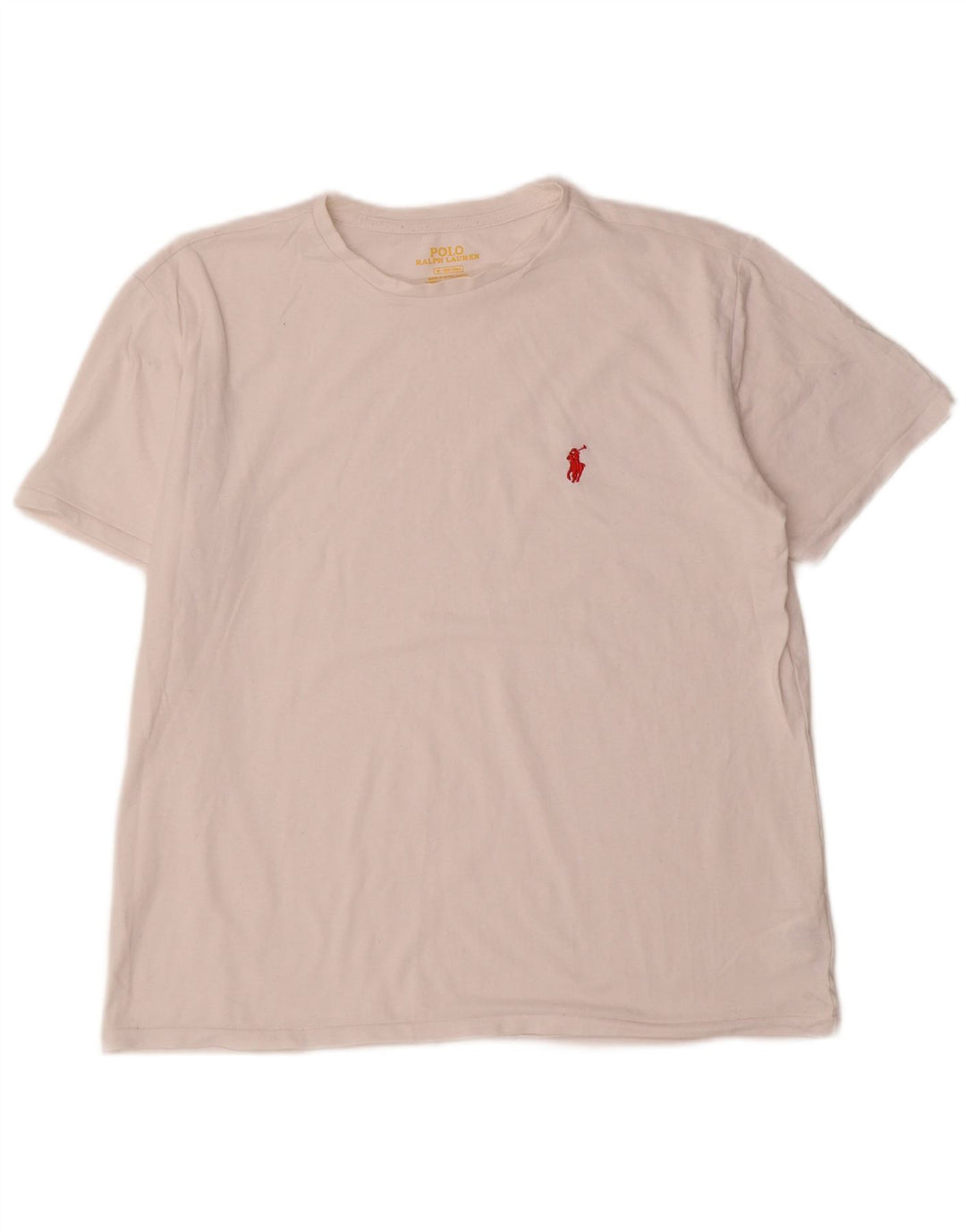Koszulka męska Polo Ralph Lauren Top średnia biała bawełna